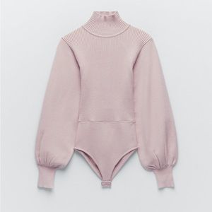 NWT Zara Backless Knit Bodysuit
